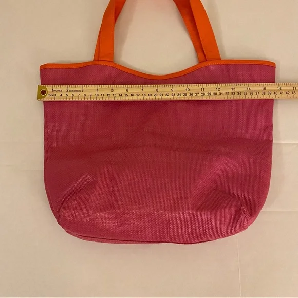 Lancôme Stylish Pink and Orange Tote Bag - Picture 3 of 8